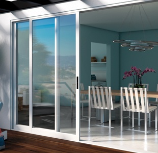 Pocket Glass Walls in Aluminum 